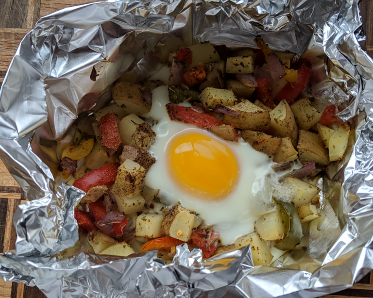 Camping Breakfast Foil Packs Recipe