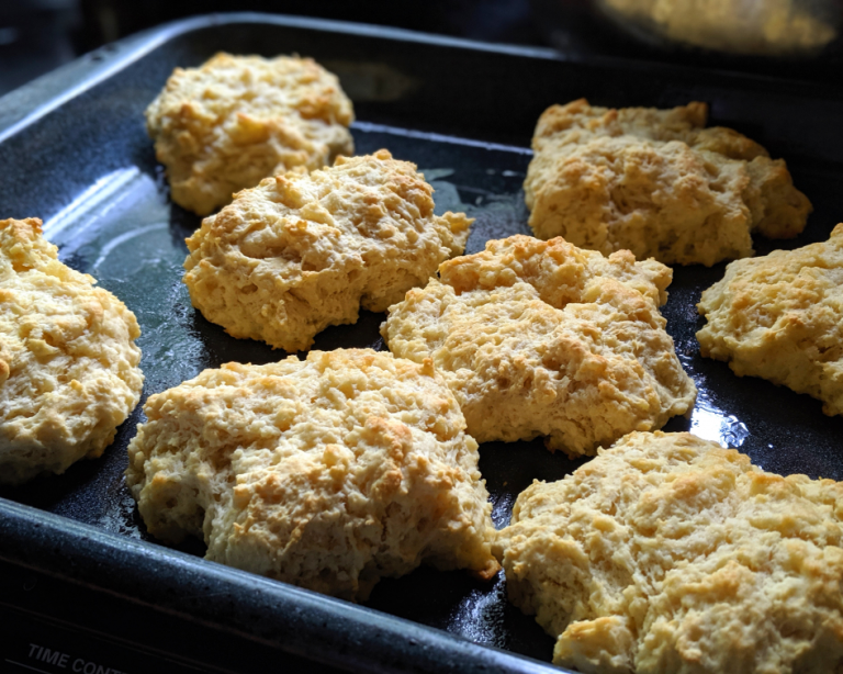 Dairy Free Biscuits Recipe (No Milk or Butter)