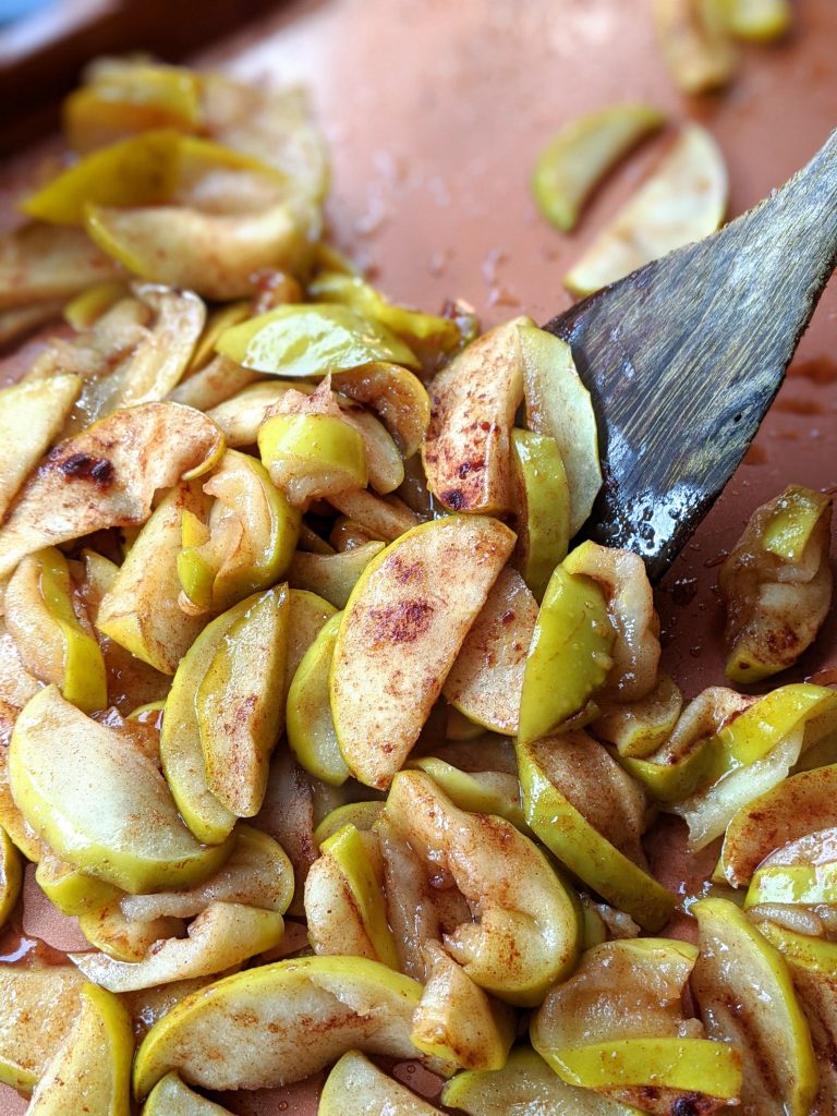 baked apples paleo healthy breakfast ice cream topper