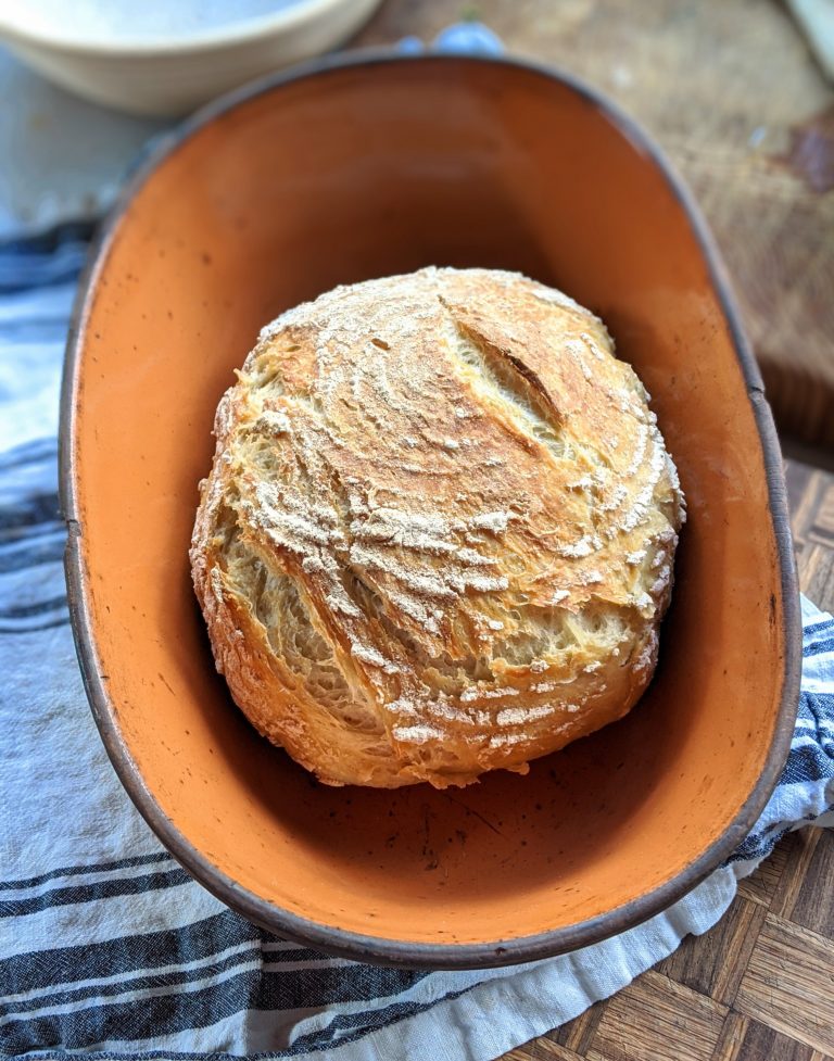 Clay Pot Bread Recipe (No Knead)