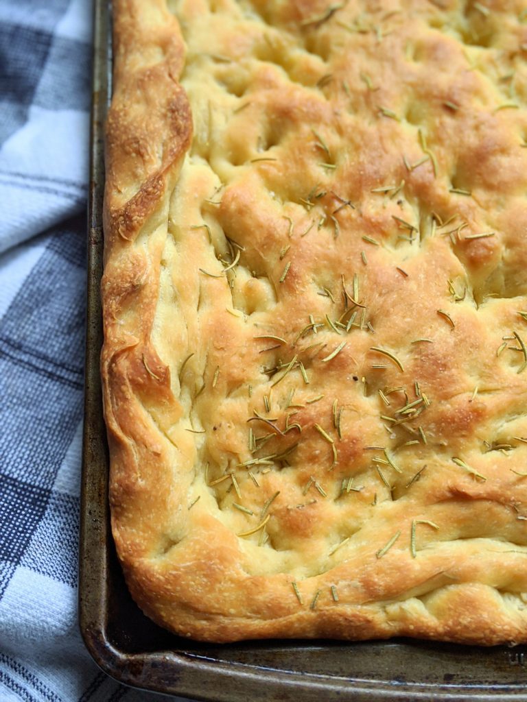 Vegan Rosemary Focaccia Bread Recipe (Egg Free/Dairy Free)