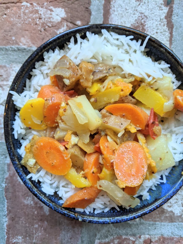 Instant Pot Root Vegetables & Lemon Caper Sauce Recipe