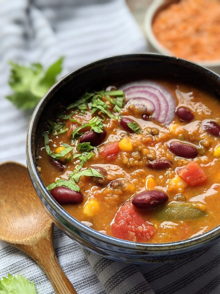 pumpkin lentil chili
