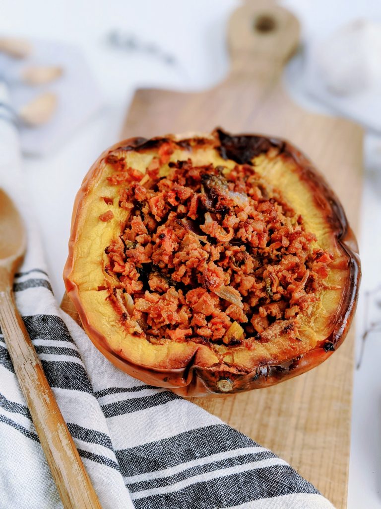 vegan stuffed acorn squash recipe healthy vegetarian thanksgiving christmas recipes with acorn squash roasted stuff acorn squash