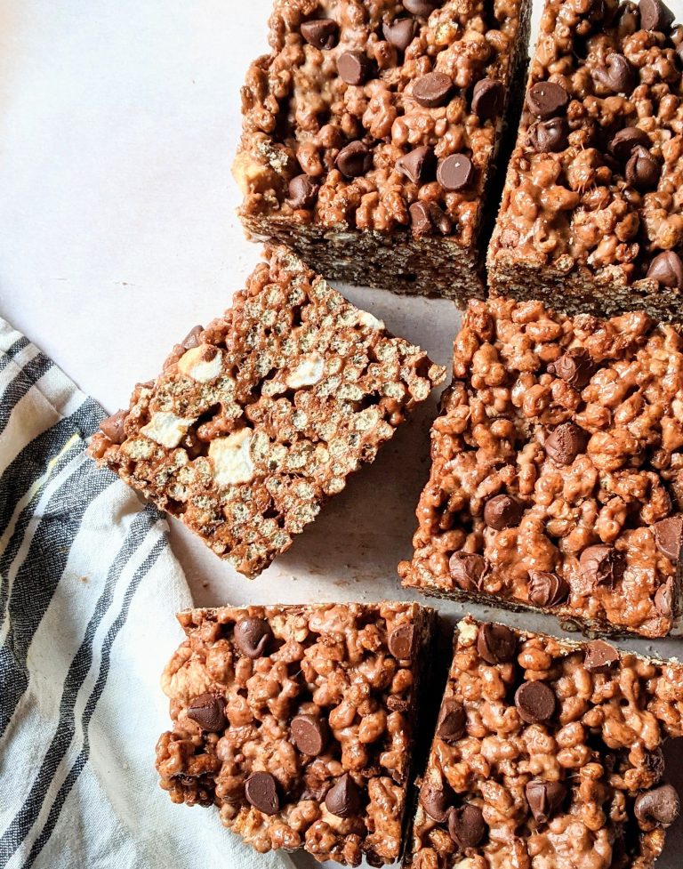 triple chocolate rice crispy treats chocolate rice krispie treat healthy chocolate rice cereal treats with brown rice and chocolate chips and coconut oil