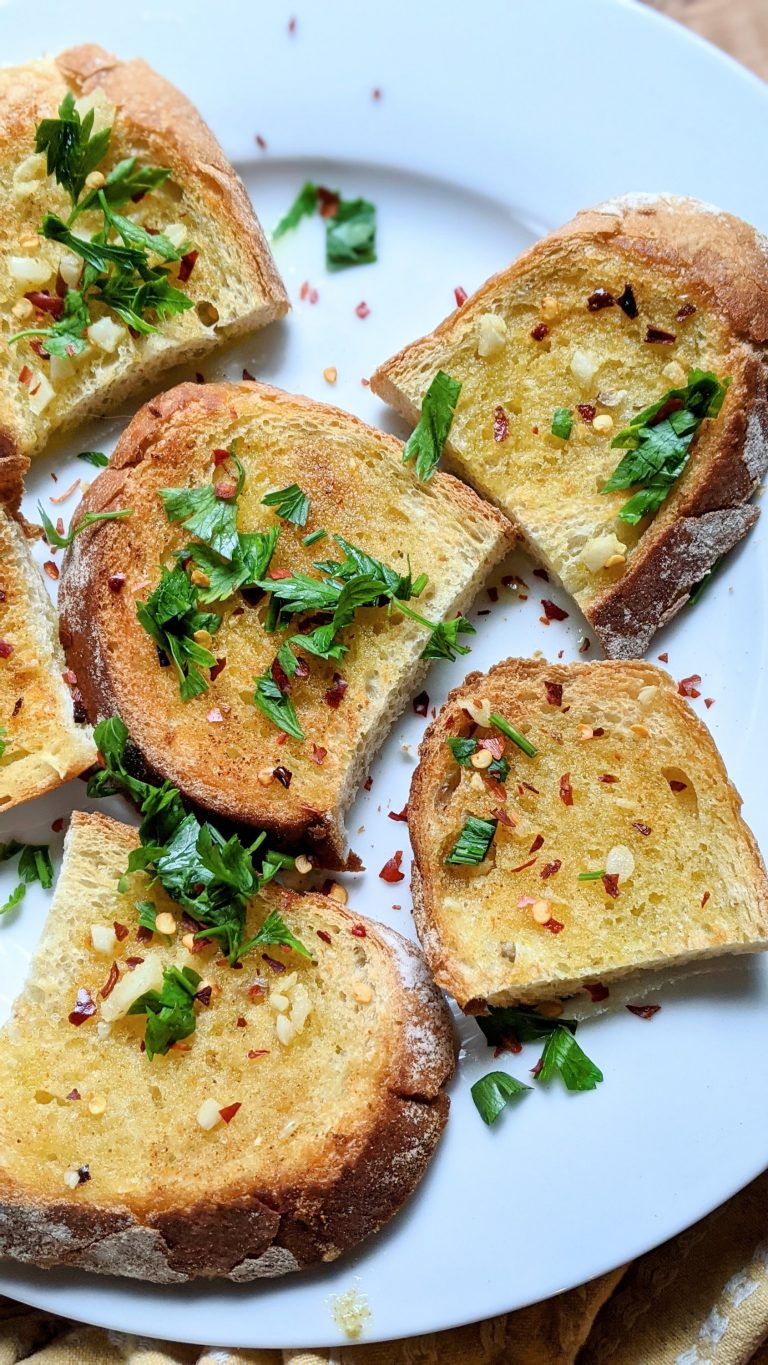 sourdough garlic bread recipe in the oven vegan dairy free vegetarian side dishes pasta spaghetti dinner sides healthy garlic bread with sourdough