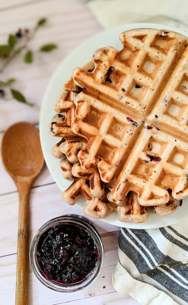 huckleberry waffles recipe easy homemade black huckleberry waffles what can you do with huckleberries recipe for summer berry recipes belgian waffles with huckleberries freshly picked recipes
