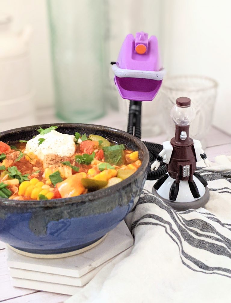 johnny longbow stew mst3k recipe with chicken corn chili green peppers zucchini tomatoes and spices dinner ideas for mst3k theme recipes for a party