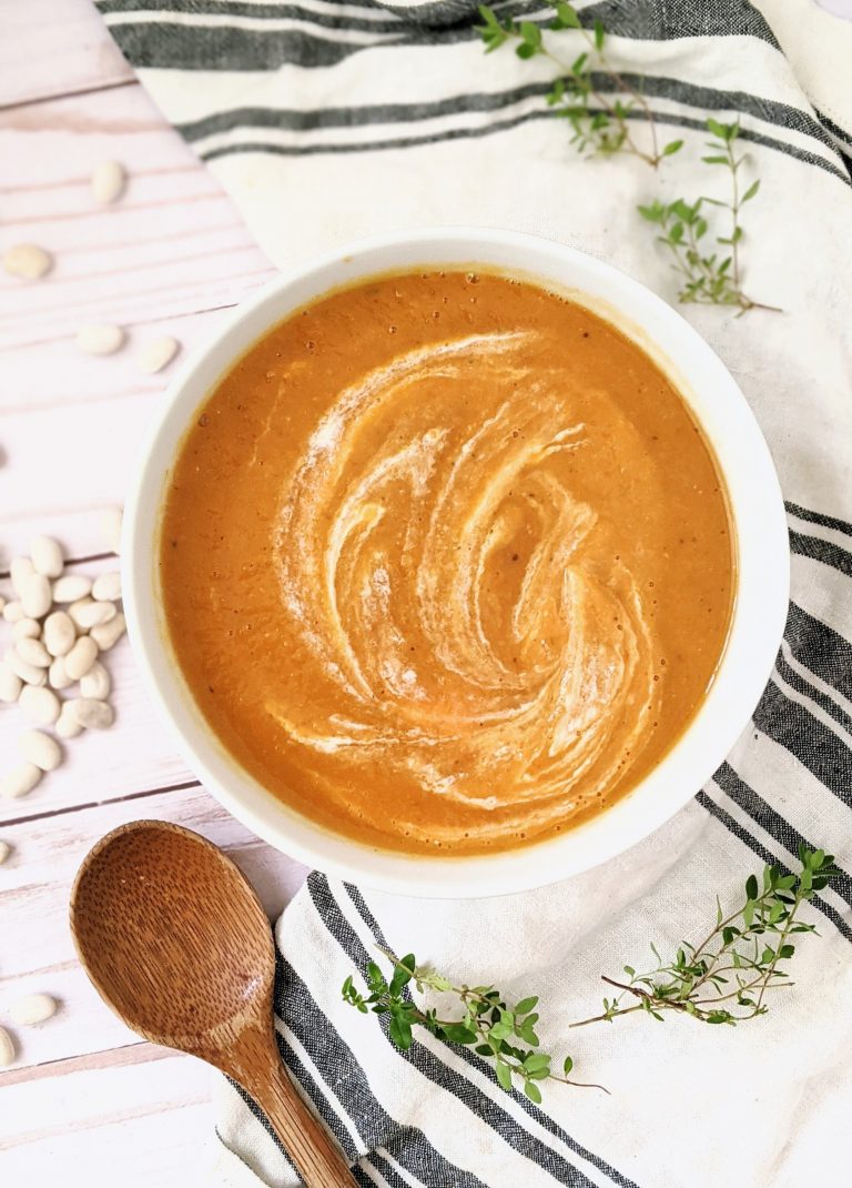 white bean pumpkin soup recipe vegan gluten free autumn recipes with beans savory pumpkin recipes vegan plant based dairy free vegetarian creamy soup recipes cozy vegan soups