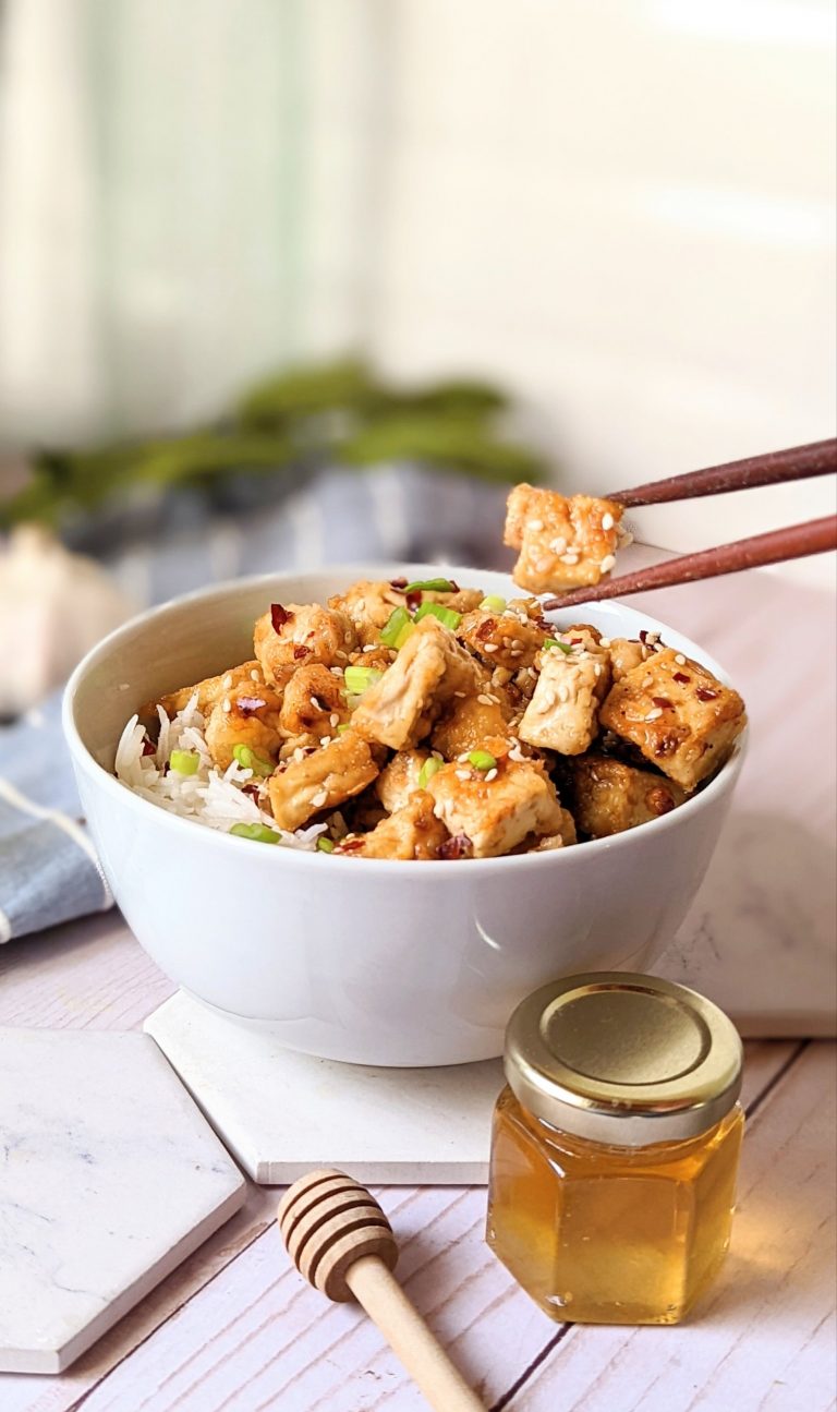 honey sesame tofu recipe garlic over rice stir fry crispy tofu baked in oven sheet pan tofu nuggets