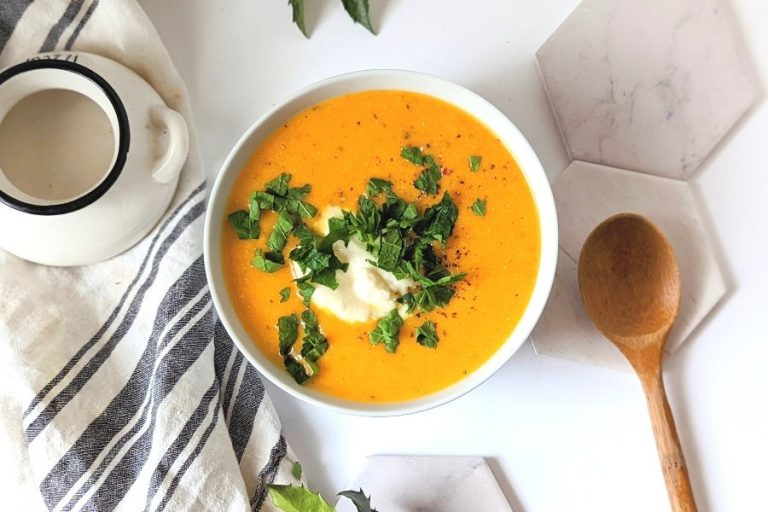vegetarian butternut squash soup recipe gluten free with garden squash ricotta cheese carrots onion garlic herbs de province and olive oil