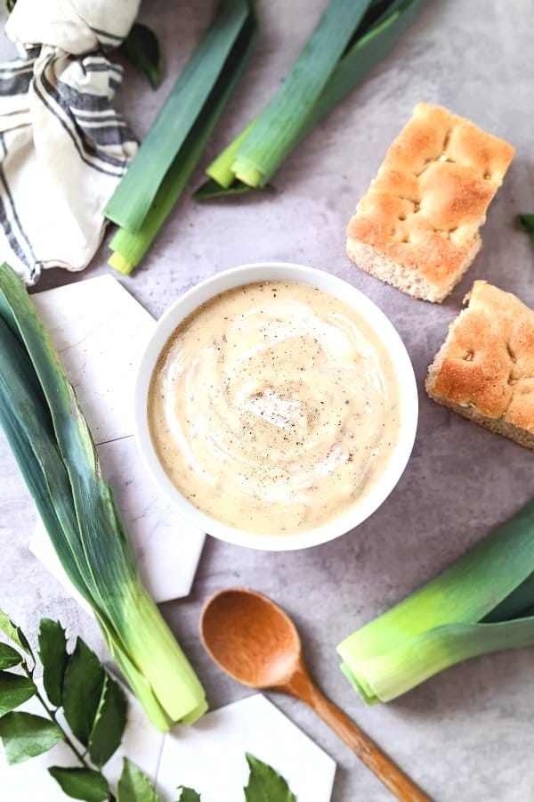 crock pot potato leek soup recipe dairy free coconut milk leek soup recipe vegan gluten free and vegetarian spring soup recipes.