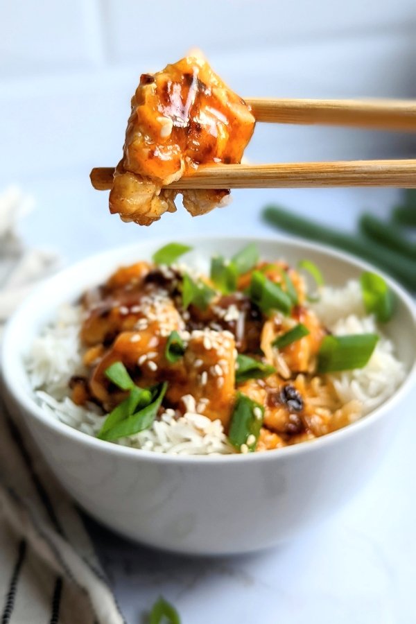 vegan general tso tofu chicken recipe with tofu no salt added orange tofu gluten free vegan tofu dinner ideas healthy low sodium vegan recipes vegetarian plant based meatless