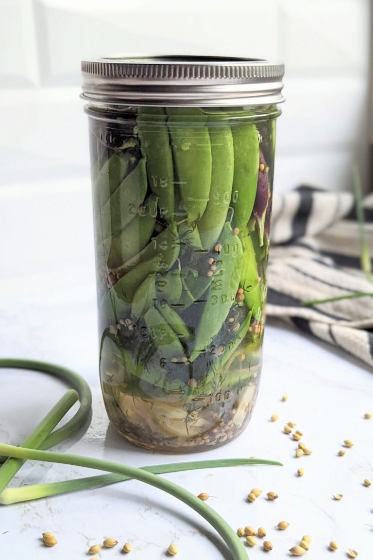 sugar snap pea pickles recipe with snap peas vegan gluten free garden fresh snap pea recipe with snap peas from garden healthy summer pickles with peas pickled peas recipe