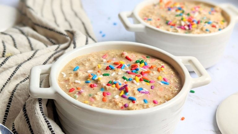 cake for breakfast oats with cake batter oatmeal recipe birthday cake oatmeal overnight oats vanilla cake flavor