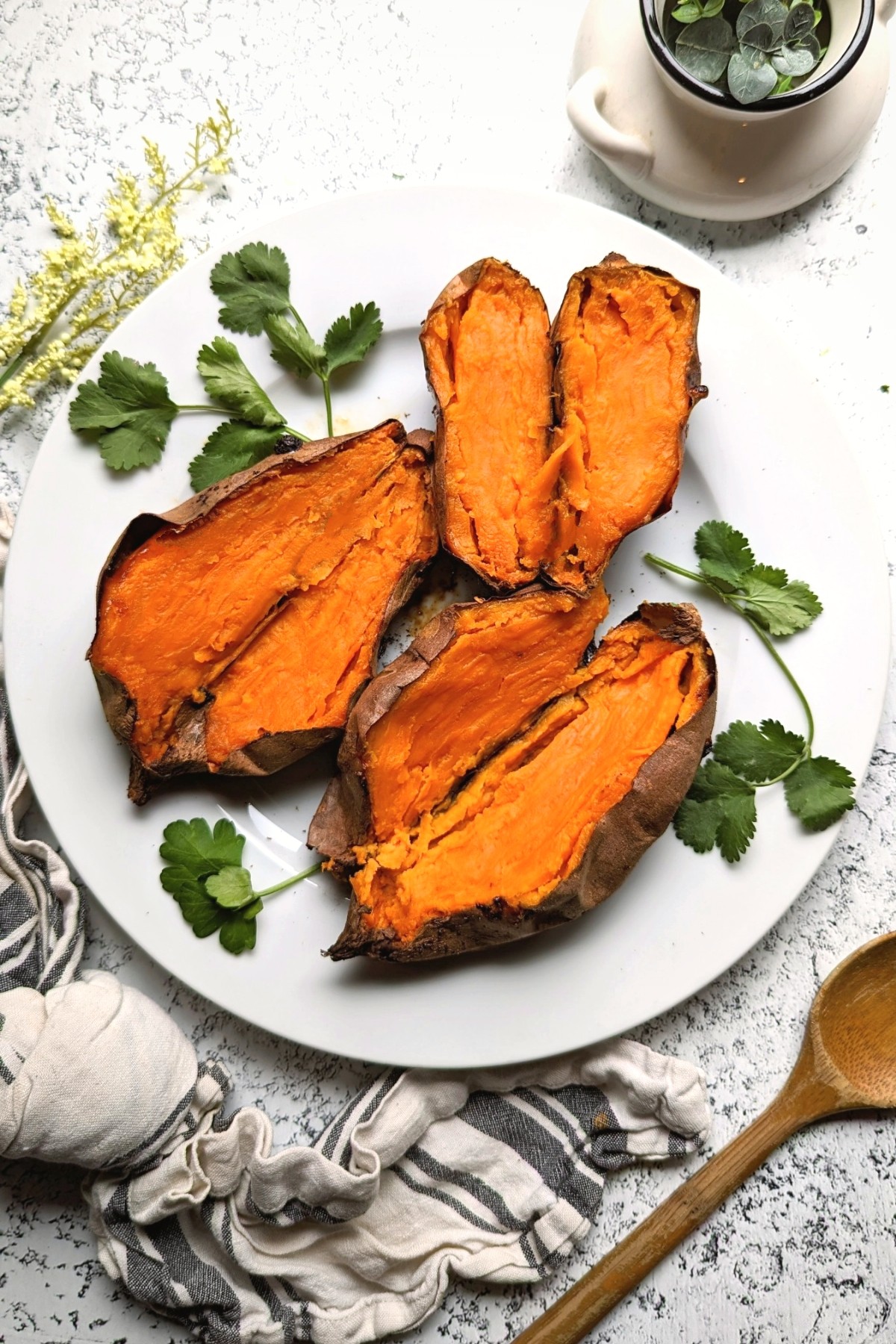 air fry sweet potatoes no oil healthy oil free sweet potatoes in the air fryer recipe