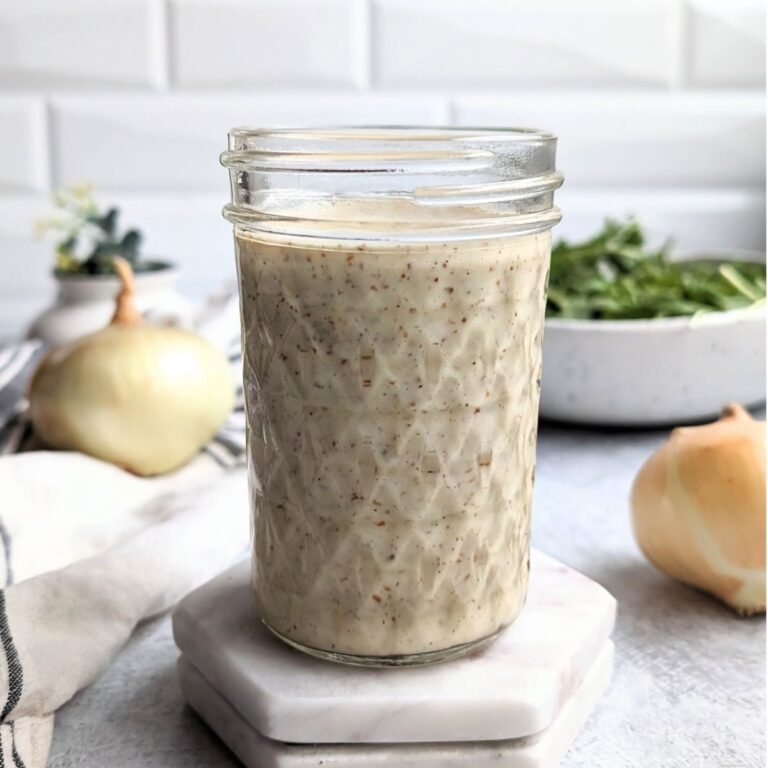 sweet onion salad dressing recipe with onions dijon mustard apple cider vinegar and fresh garlic cloves