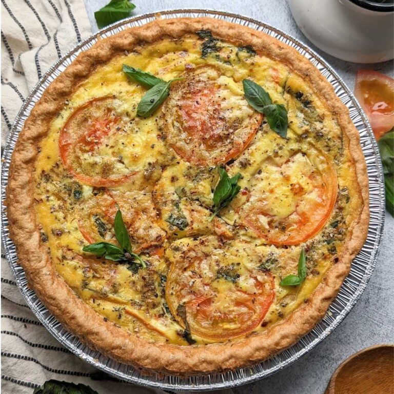 tomato basil quiche recipe easy cheesy quiche with italian seasoning and tomatoes